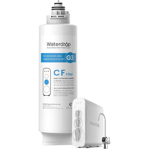 Waterdrop WD-G3-N1CF Filter, 6 Month Life Replacement for WD-G3-W Reverse Osmosis System