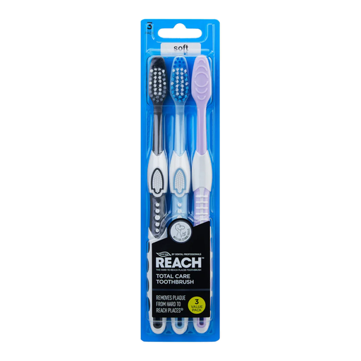 Reach Toothbrush Total Care Soft - 3-pack
