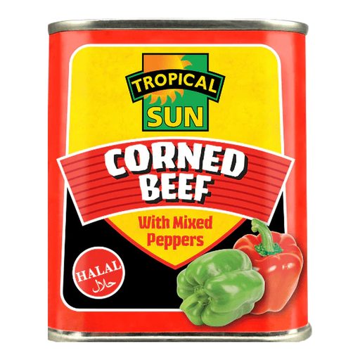 Tropical Sun Corned Beef with Mixed Peppers Halal 340g