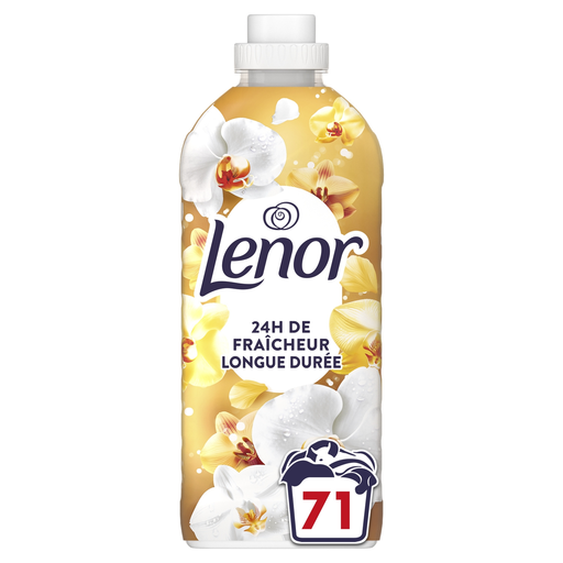 LENOR 浓缩柔顺剂 24 小时持久清新 琥珀与兰花 1.491 升