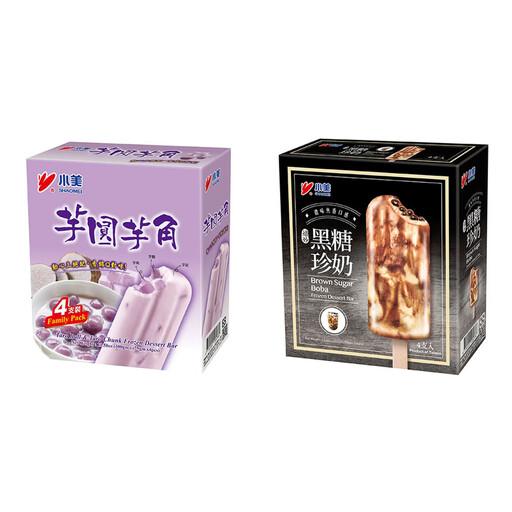 Shaomei Boba Ice Bar (Brown Sugar + Taro Cube) 600g