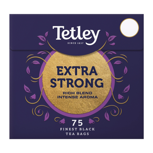 Tetley Extra Strong 75 tea bags, 237g