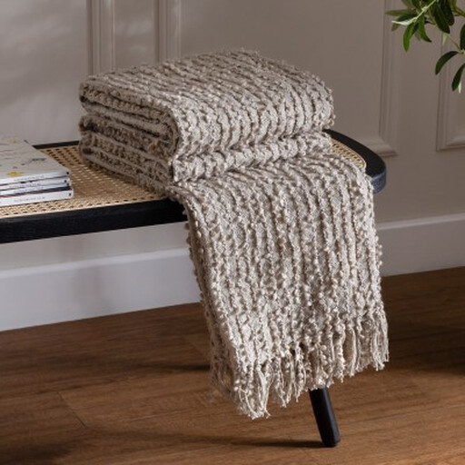 Hoem Throw Arvo Boucle Feather 130x180cm