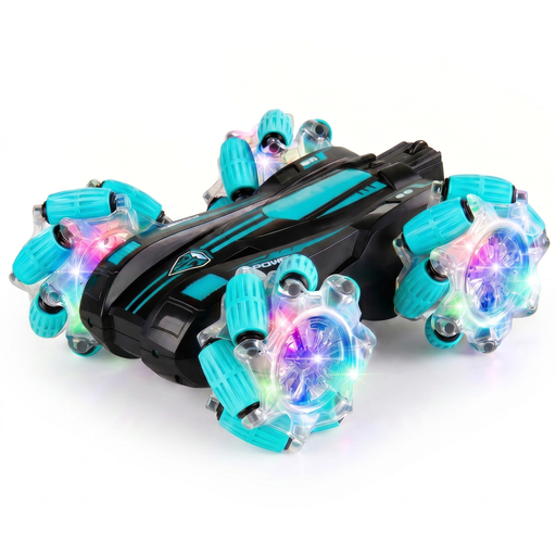 17.3cm 4WD RC Stunt Drift Car with LED Light Wheels