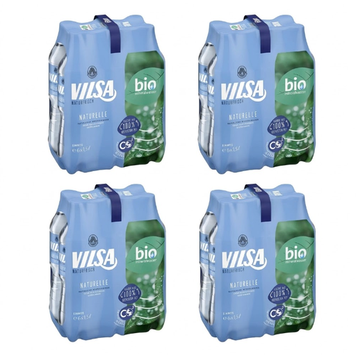 Value Pack 4 x Vilsa Still Natürliches Mineralwasser 6x1.5L