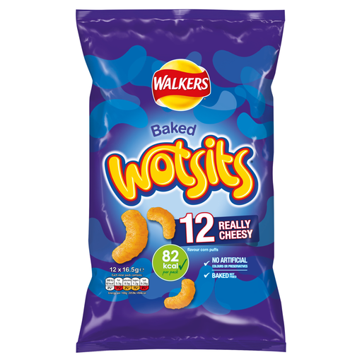 Walkers Wotsits Really Cheesy 12 x 16.5g
