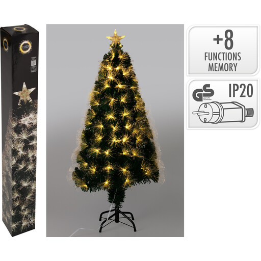 XMAS TREE 120CM FIBER OPTIC WW