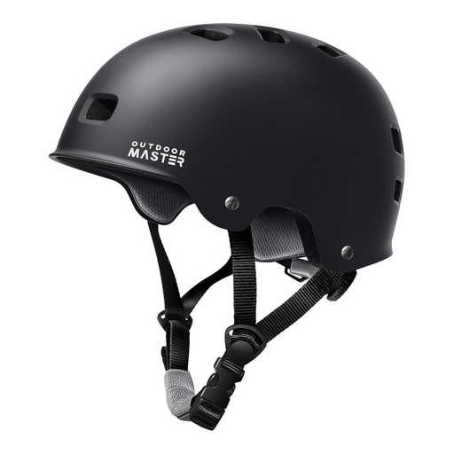 OutdoorMaster Skateboard Helmet Oryx Black XL 59-63cm