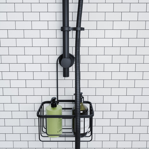 Croydex Shower Riser Rail Hook Over Caddy
