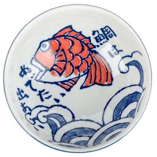 Red Fish Japanese Ramen Noodle Bowl
