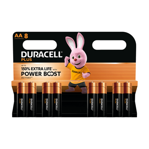 DURACELL Plus Power AA Batteries – Pack of 8