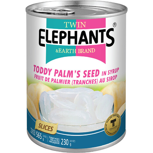Twin Elephants Sliced Palm Fruit in Syrup 565g