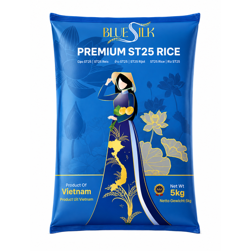 Blue Silk ST25 aromatic jasmine rice, 5 kg
