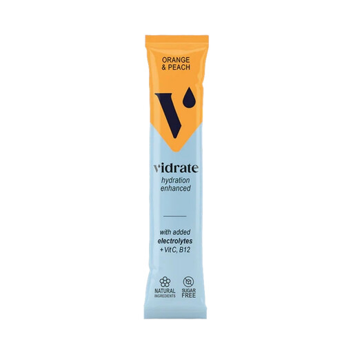 Vidrate Orange & Peach Flavour Hydration Powder, 3g