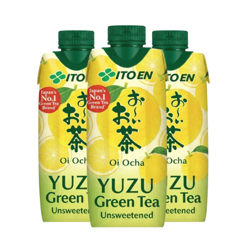ITOEN OI OCHA Yuzu Green Tea, three 330 ml cartons