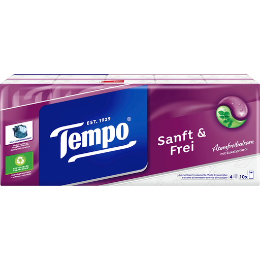 Tempo Soft & Free Facial Tissues (10x9)