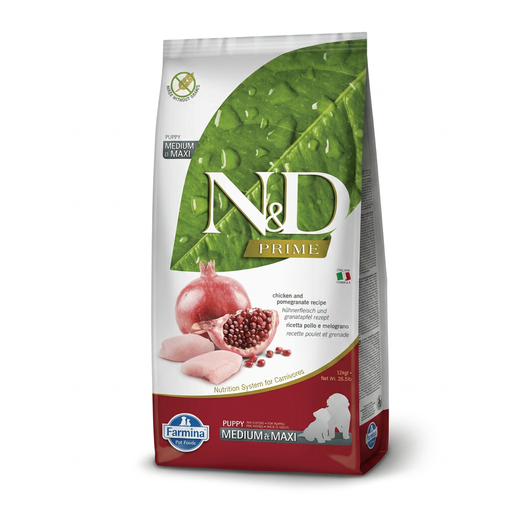Farmina N&D Prime Chicken Puppy Medium Maxi Breed Dog Food 12 kg