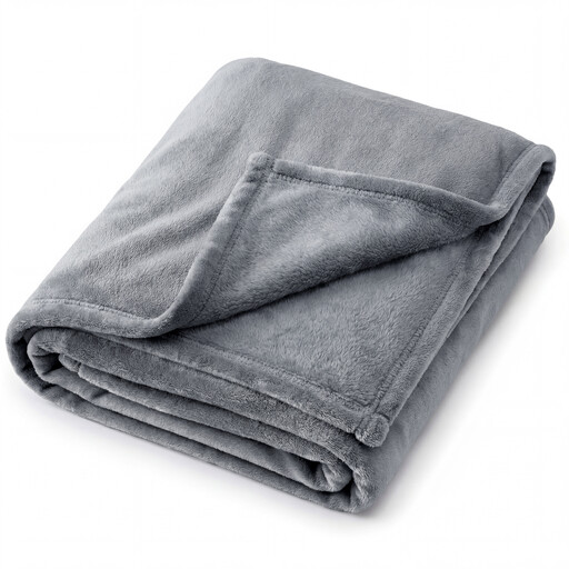 Cozy Blanket 灰色蓬松摇粒绒毯
