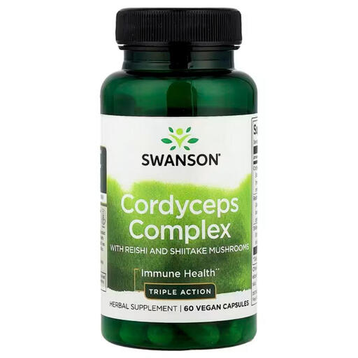 Swanson Cordyceps + Reishi + Shiitake Mushroom Complex Immune Capsules