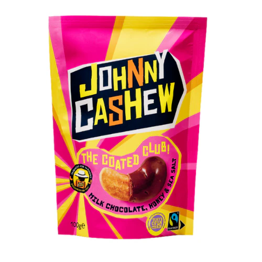 Johnny Cashew Tablette Chocolat Lait Miel & Sel de Mer 100g