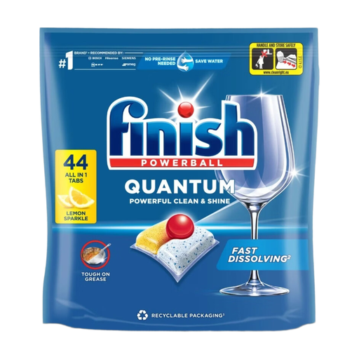 Finish Quantum All in One Dishwasher Tablets Lemon 44Tabs