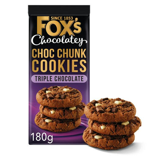 Fox's Triple Chocolate Chunkie Cookies 180g