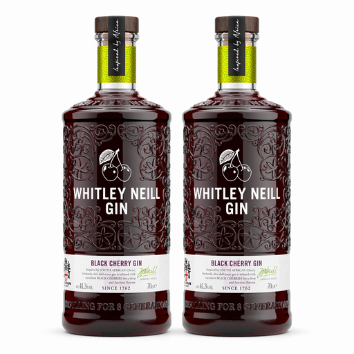 Pack of 2 Whitley Neill Black Cherry Gin 70cl