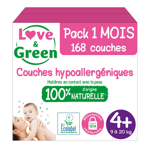 LOVE & GREEN Hypoallergenic and Eco-Friendly Couches T4+ Pack of 4