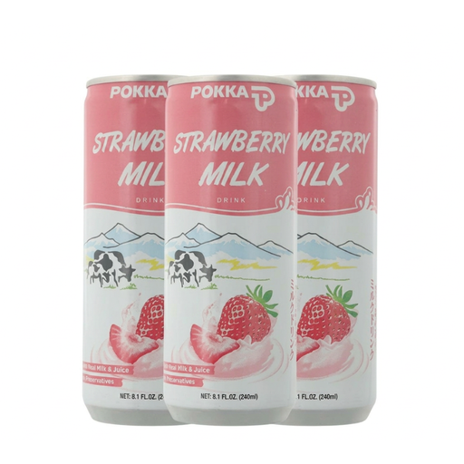 POKKA Strawberry Milk 240ml x 3