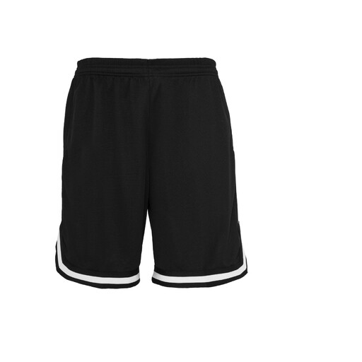 URBAN CLASSICS Stripes Mesh Shorts Black/White