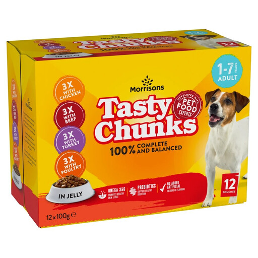 Morrisons Tasty Chunks in Jelly 12 x 100g