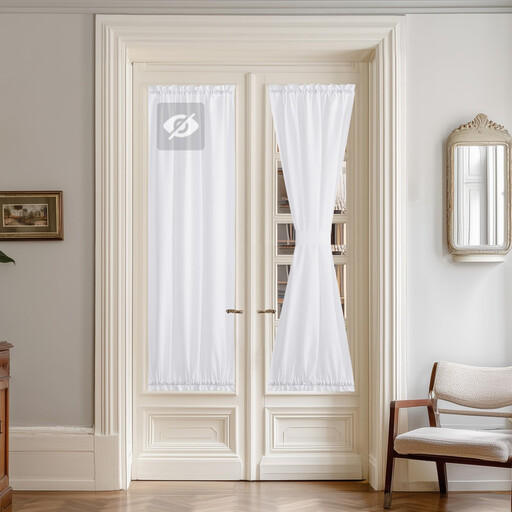 PONY DANCE Sheer Door Curtains for Windows