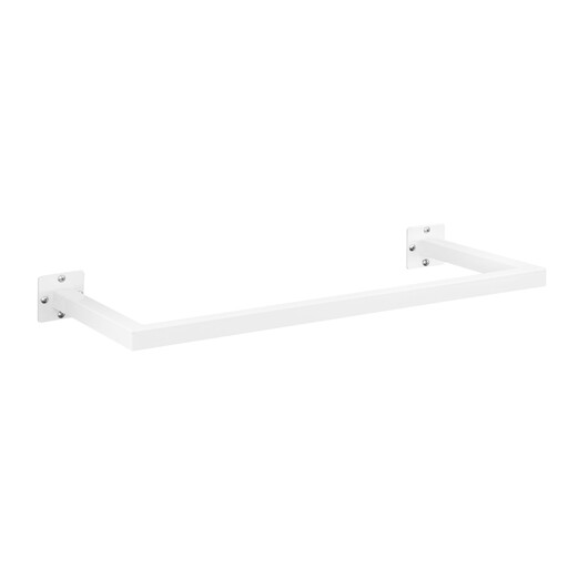 eSituro Wall-Mounted Clothes Rack, Industrial Pipe Wardrobe, 64 cm, White