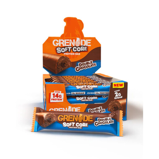 Grenade Soft Core Double Chocolate protein bars, 12 × 50g