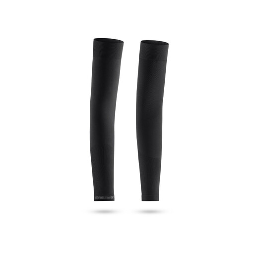 Beneunder ES370 highly stretchy UV arm sleeve for cycling, sport and daily commutes - midnight black - F (one size)