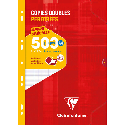 Clairefontaine feuilles A4 recto verso 500 pages