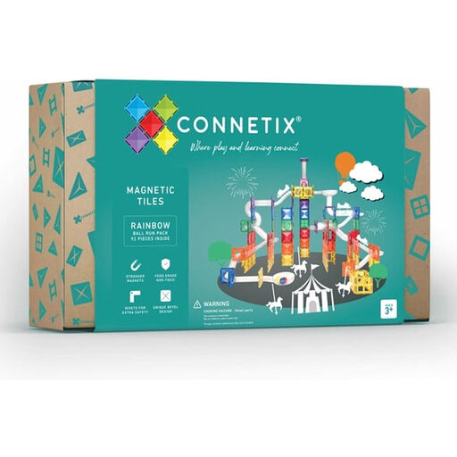 Connetix Rainbow Ball Run Pack 92 Pieces