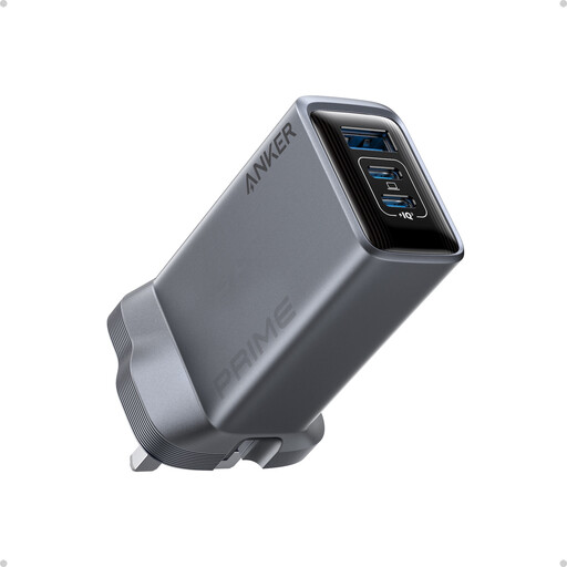 Anker Prime 100W 3-Port GaN Charger in black