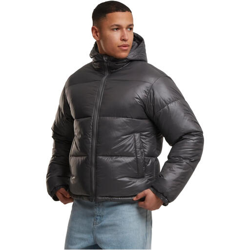 Urban Classics Shiny Puffer Jacket With Hood Winter Jackets/Coats magnet S
