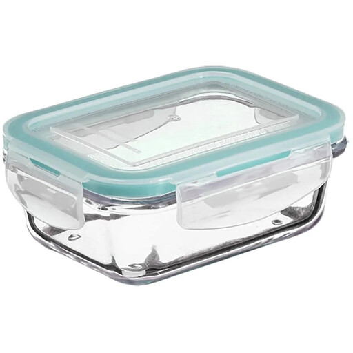 5five Rectangular Glass Storage Box - 1.73L, 23 x 17 x 9 cm