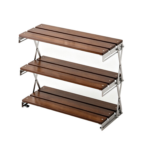 JORDAN&JUDY 3-Layer Foldable Desktop Storage Rack, for Cups and Display Stand