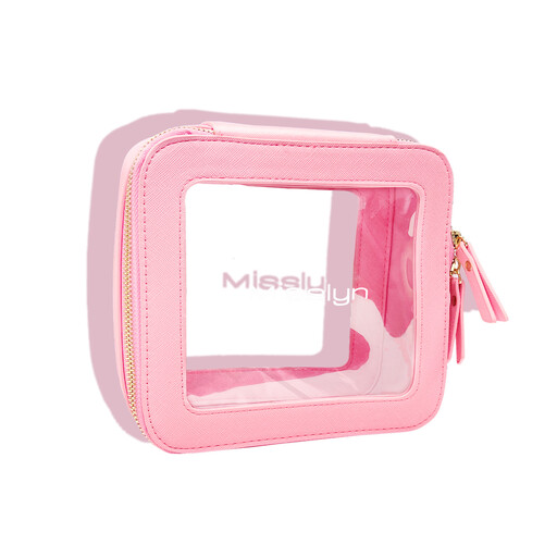 MISSLYN Semi-Transparent Waterproof Cosmetic Bag