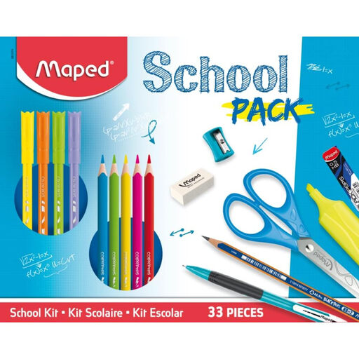 Maped School Pack de 33 pièces en bo?te carton