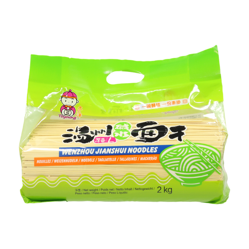 Toyoung Wenzhou Lye Water Noodles Thick Strip pack, 2 kg