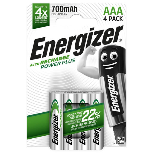 Energizer AAA 700mAh Recharge Power Plus - 4er-Pack