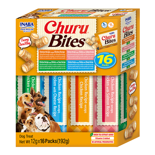 INABA Bites Dog Multipack 4 Chicken Varieties