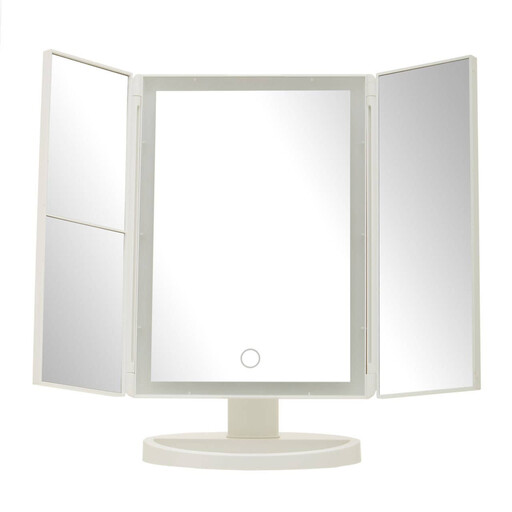 Premier Housewares Beauty Mirror Cassini Tri Fold LED White