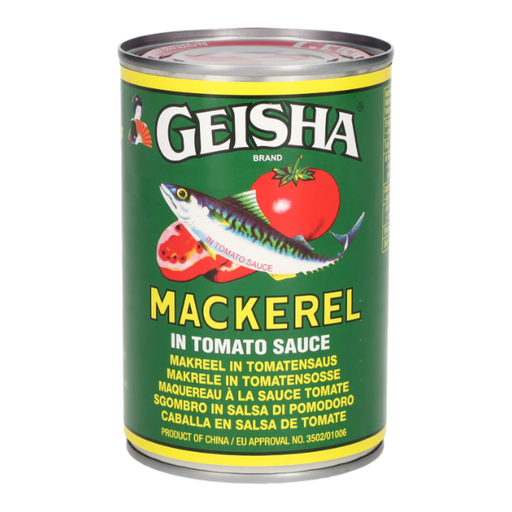 Geisha mackerel in tomato sauce, 425 g tin