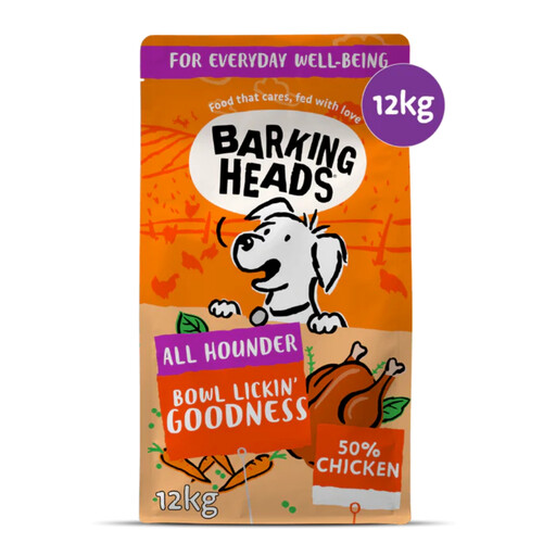 Barking Heads All Hounder Bowl Lickin Goodness Chicken Dry Dog Food 12kg