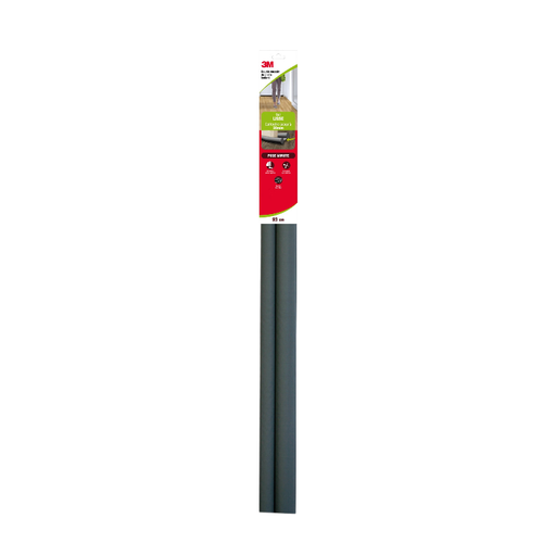 3M Quick Door Bottom Seal for Smooth Floors (Tranqu'Illico), Black 0.93 m